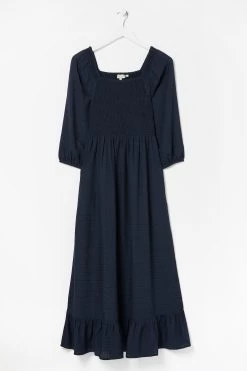 FatFace Blue Adele Midi Dress -Fashion Clothing Store D90580s5