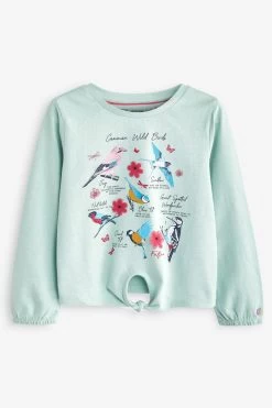 FatFace Green Bird Graphic T-Shirt