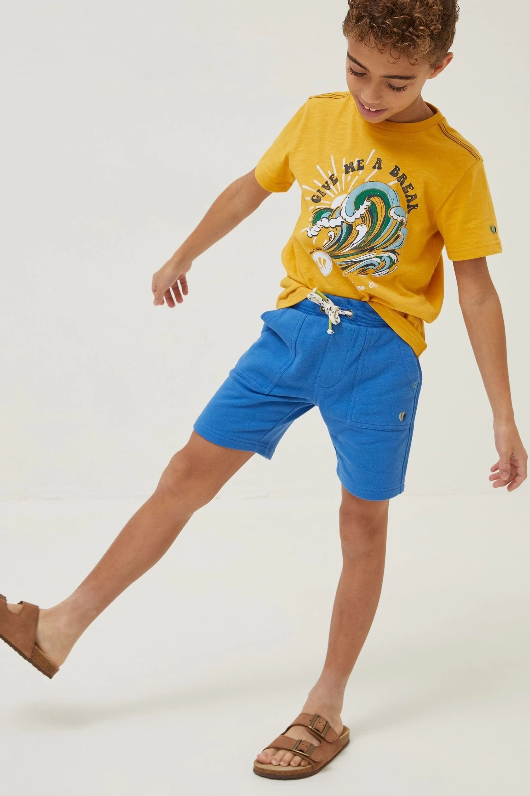 FatFace Blue Eddie Sweat Shorts 3 FatFace Blue Eddie Sweat Shorts - Image 3