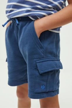 FatFace Blue Hatfield Cargo Sweat Shorts -Fashion Clothing Store D90597s4