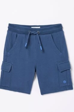 FatFace Blue Hatfield Cargo Sweat Shorts -Fashion Clothing Store D90597s5