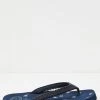 FatFace Blue Bay Bee Print Flip Flops