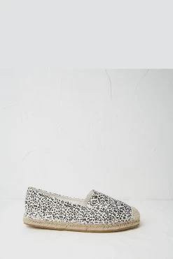 FatFace Maggie White Printed Espadrilles