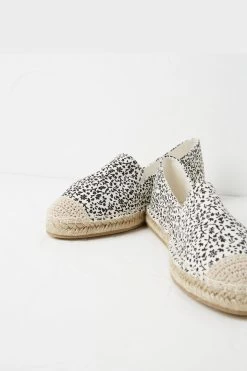 FatFace Maggie White Printed Espadrilles -Fashion Clothing Store D91240s3