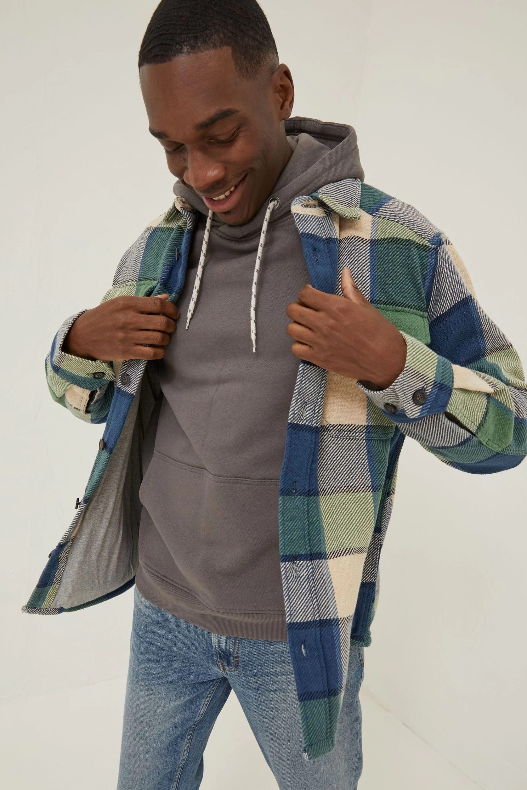 FatFace Green Ryton Buffalo Overshirt 1 FatFace Green Ryton Buffalo Overshirt