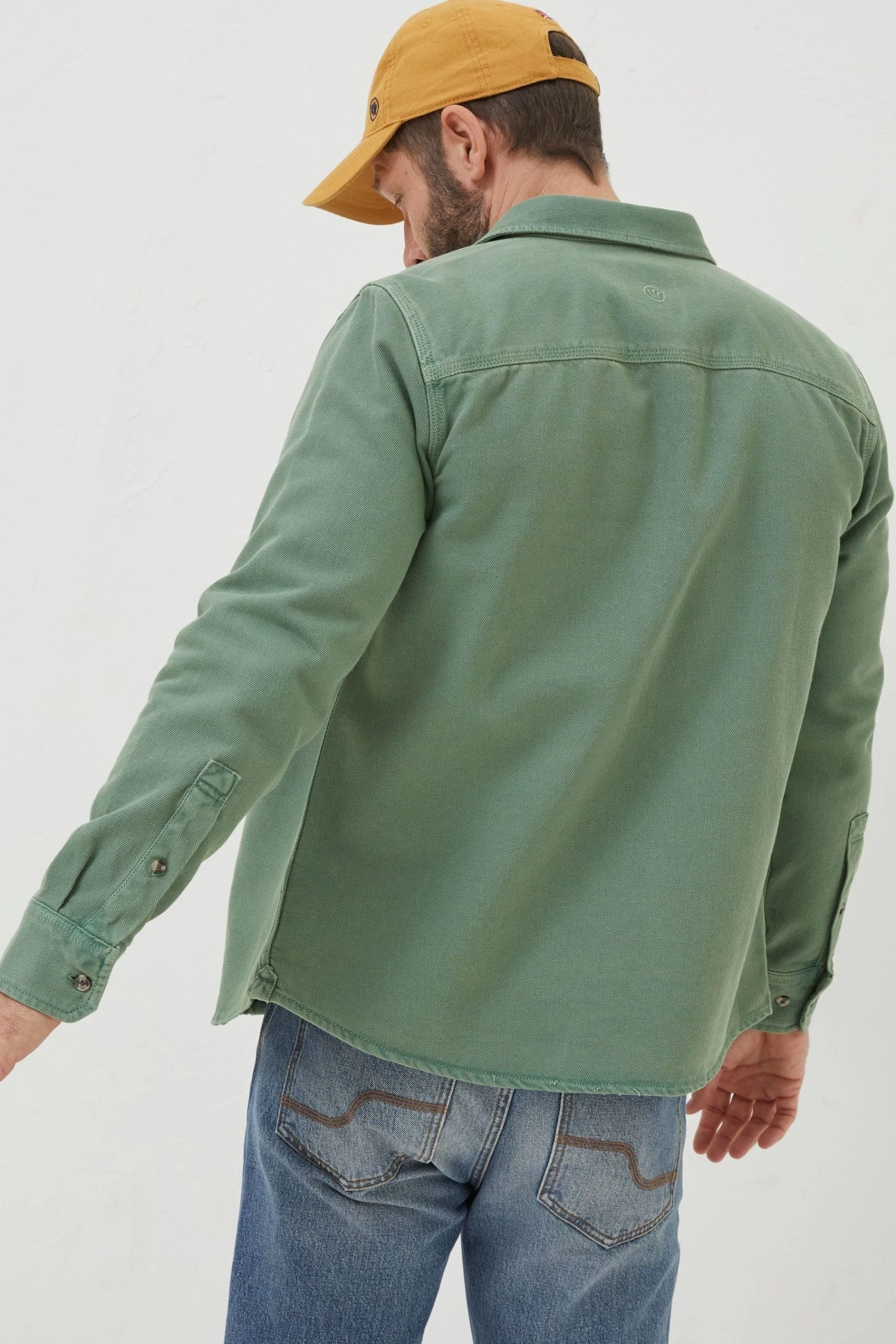 FatFace Green Rafety Twill Shirt 2 FatFace Green Rafety Twill Shirt - Image 2