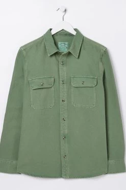 FatFace Green Rafety Twill Shirt 7 FatFace Green Rafety Twill Shirt -Fashion Clothing Store D91531s4