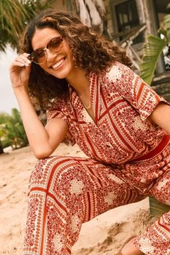 FatFace Natural Aniyah Bandana Shirt -Fashion Clothing Store M85 918s3