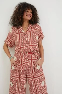 FatFace Natural Aniyah Bandana Shirt -Fashion Clothing Store M85 918s6