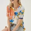 FatFace Blue Jodie Coastal Bloom Blouse