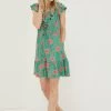 FatFace Riley Bali Green Jersey Dress