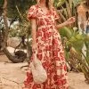FatFace Aubrey Vine Cream Floral Maxi Dress