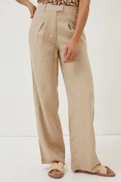 FatFace Naturals Ives Wide Leg Linen Trousers