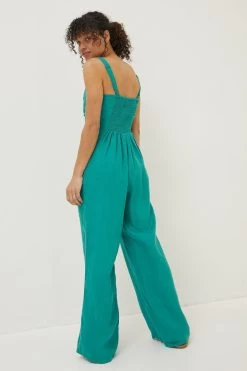 FatFace Vic Linen Jumpsuit -Fashion Clothing Store M85895s5