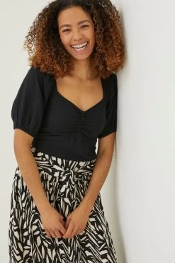 FatFace Alice Black Top