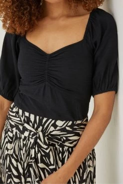 FatFace Alice Black Top -Fashion Clothing Store M85925s3