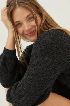 FatFace Anna Crochet Short Black Cardigan 8 FatFace Anna Crochet Short Black Cardigan -Fashion Clothing Store M85933s4