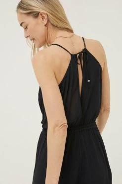 FatFace Hollywell Black Jumpsuit -Fashion Clothing Store M85981s5