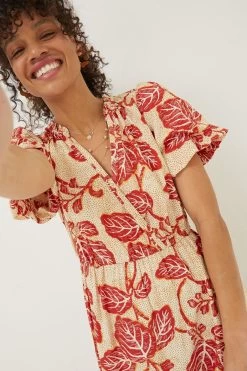 FatFace Aubrey Vine Cream Floral Maxi Dress -Fashion Clothing Store M85986s7