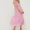 FatFace Ayanna Pink Paisley Maxi Beach Dress