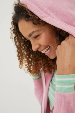 FatFace Pink Amy Zip Through Hoodie -Fashion Clothing Store M86570s3