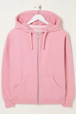FatFace Pink Amy Zip Through Hoodie -Fashion Clothing Store M86570s5