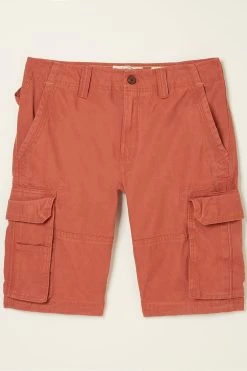 FatFace Orange Breakyard Cargo Shorts 7 FatFace Orange Breakyard Cargo Shorts -Fashion Clothing Store M87837s4