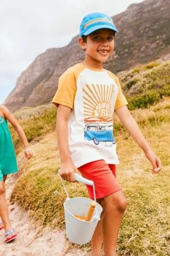 FatFace Sun Graphic Jersey White T-Shirt