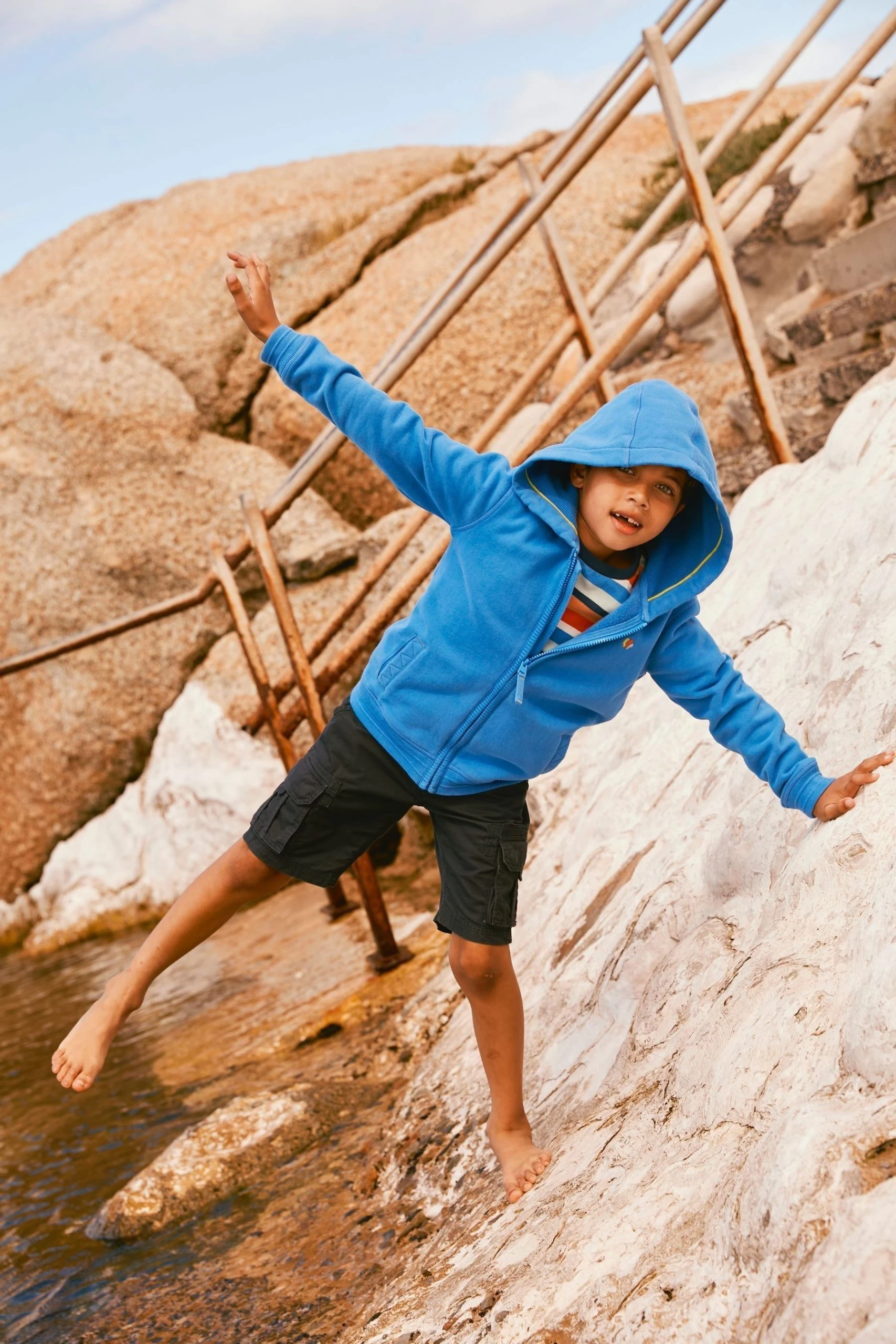 FatFace Blue Rock The Reef Zip Hoodie 2 FatFace Blue Rock The Reef Zip Hoodie - Image 2