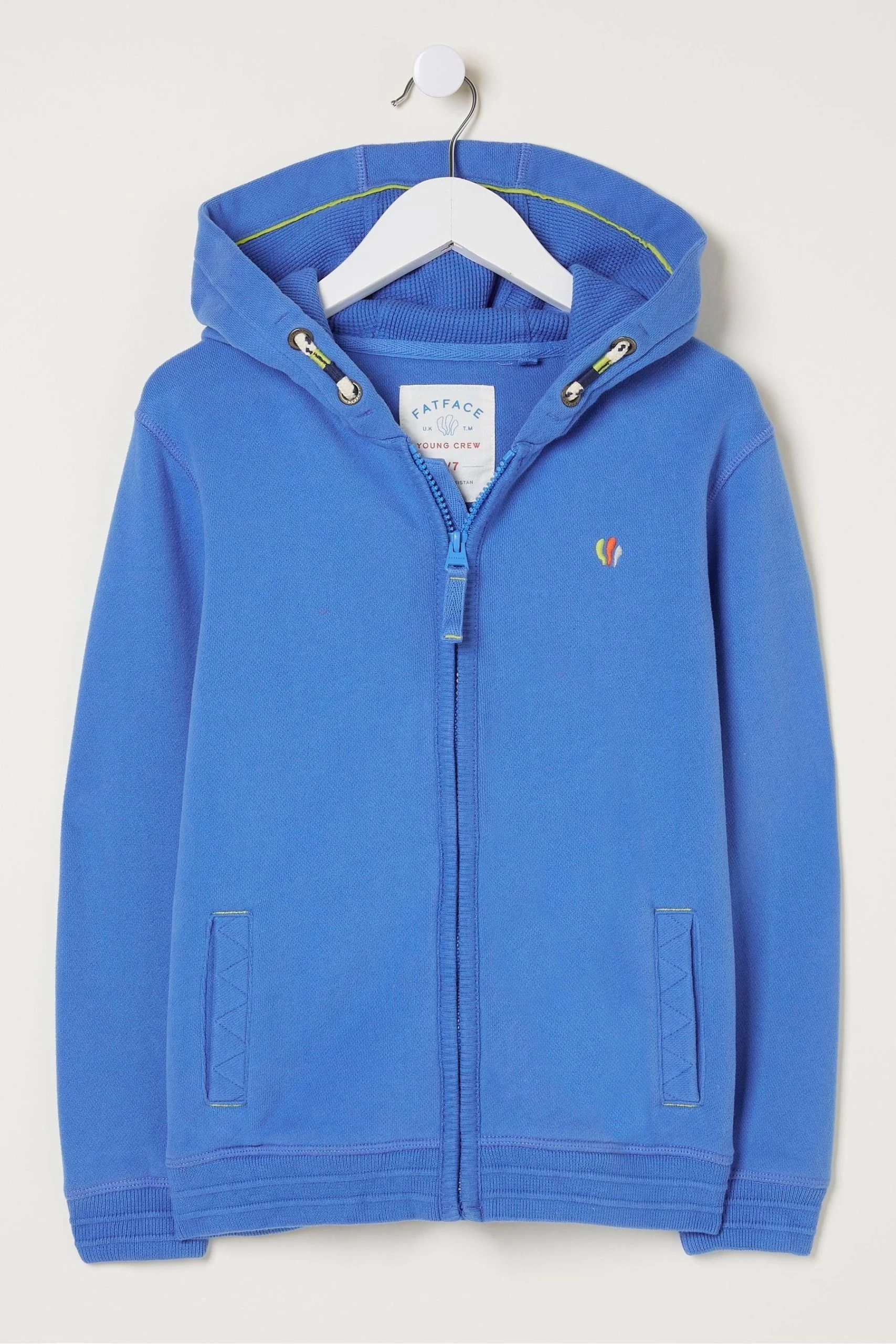 FatFace Blue Rock The Reef Zip Hoodie 3 FatFace Blue Rock The Reef Zip Hoodie - Image 3