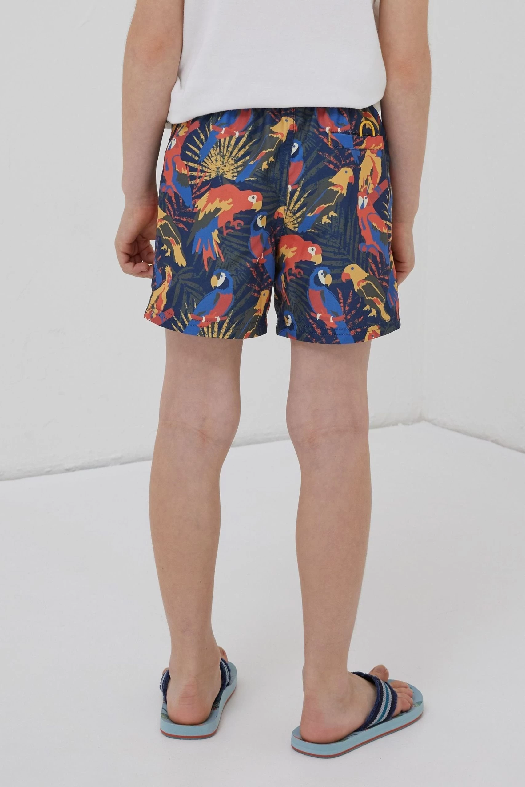 FatFace Natural Parrot Swim Shorts 2 FatFace Natural Parrot Swim Shorts - Image 2