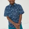 FatFace Blue Resort Printed Shirt