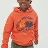 FatFace Orange Land Rover Popover Hoodie