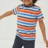 FatFace Natural Seaton Multi Stripe T-Shirt