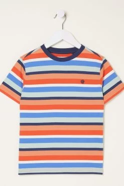 FatFace Natural Seaton Multi Stripe T-Shirt 7 FatFace Natural Seaton Multi Stripe T-Shirt -Fashion Clothing Store M88847s4