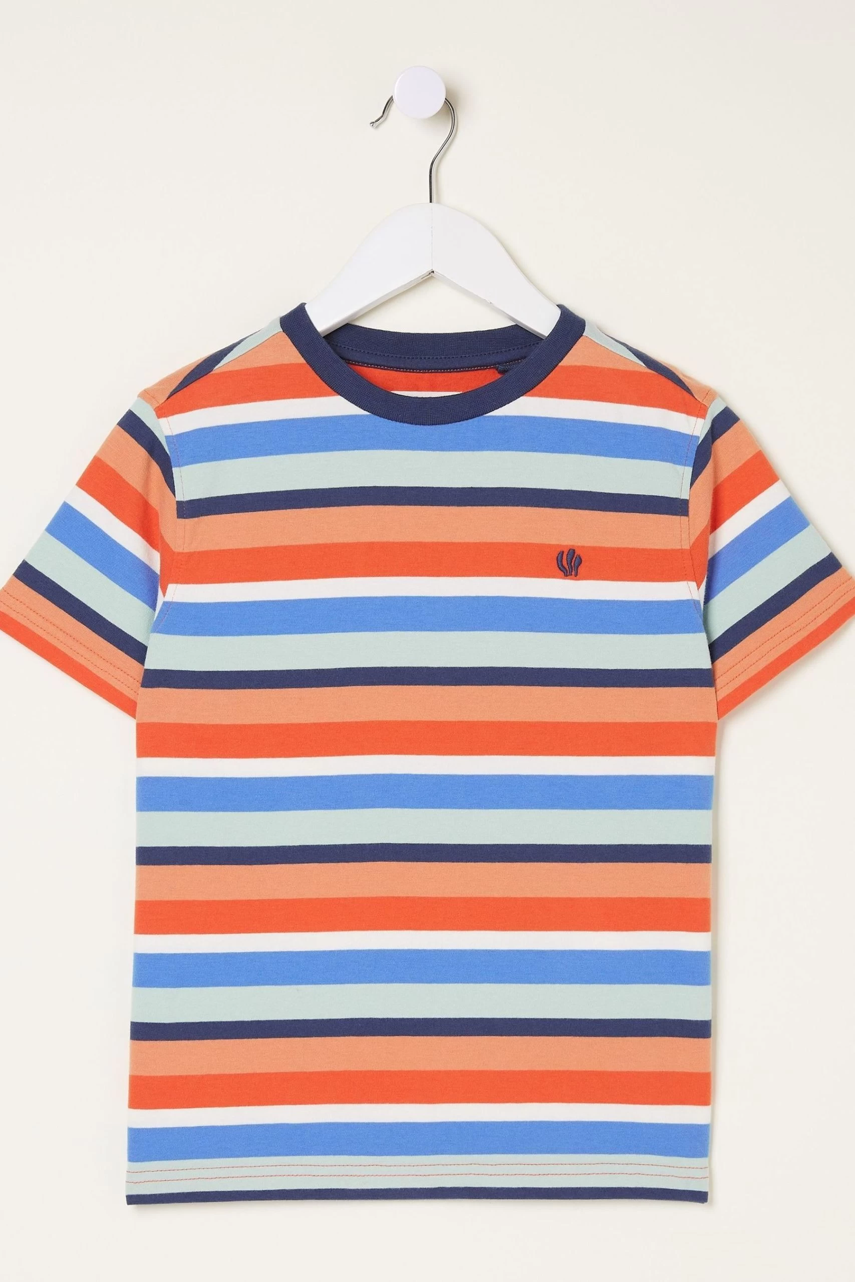 FatFace Natural Seaton Multi Stripe T-Shirt 4 FatFace Natural Seaton Multi Stripe T-Shirt - Image 4