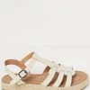 FatFace Adira Cage Espadrille White Sandals