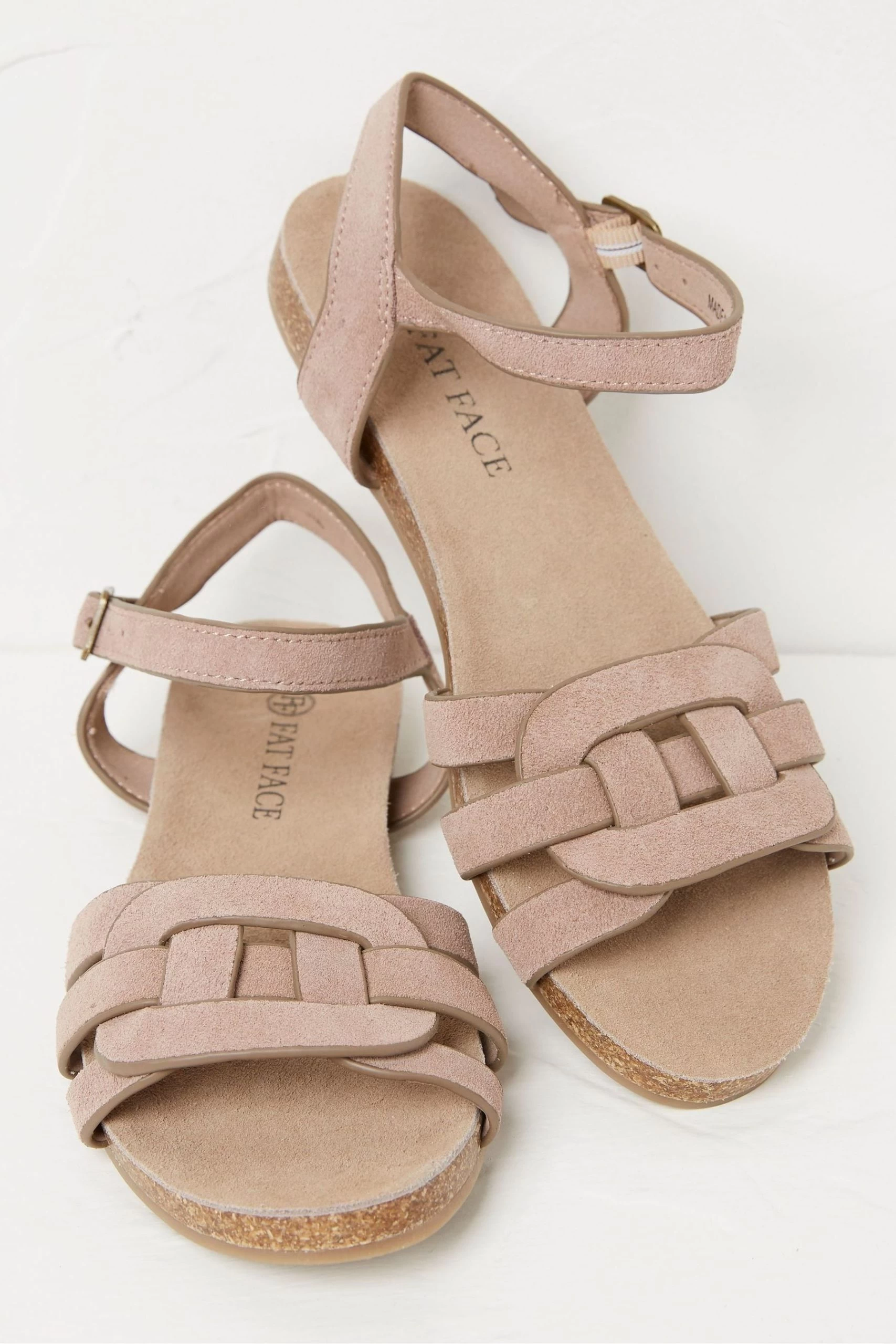 FatFace Ailith Chain Detail Brown Sandals 2 FatFace Ailith Chain Detail Brown Sandals - Image 2