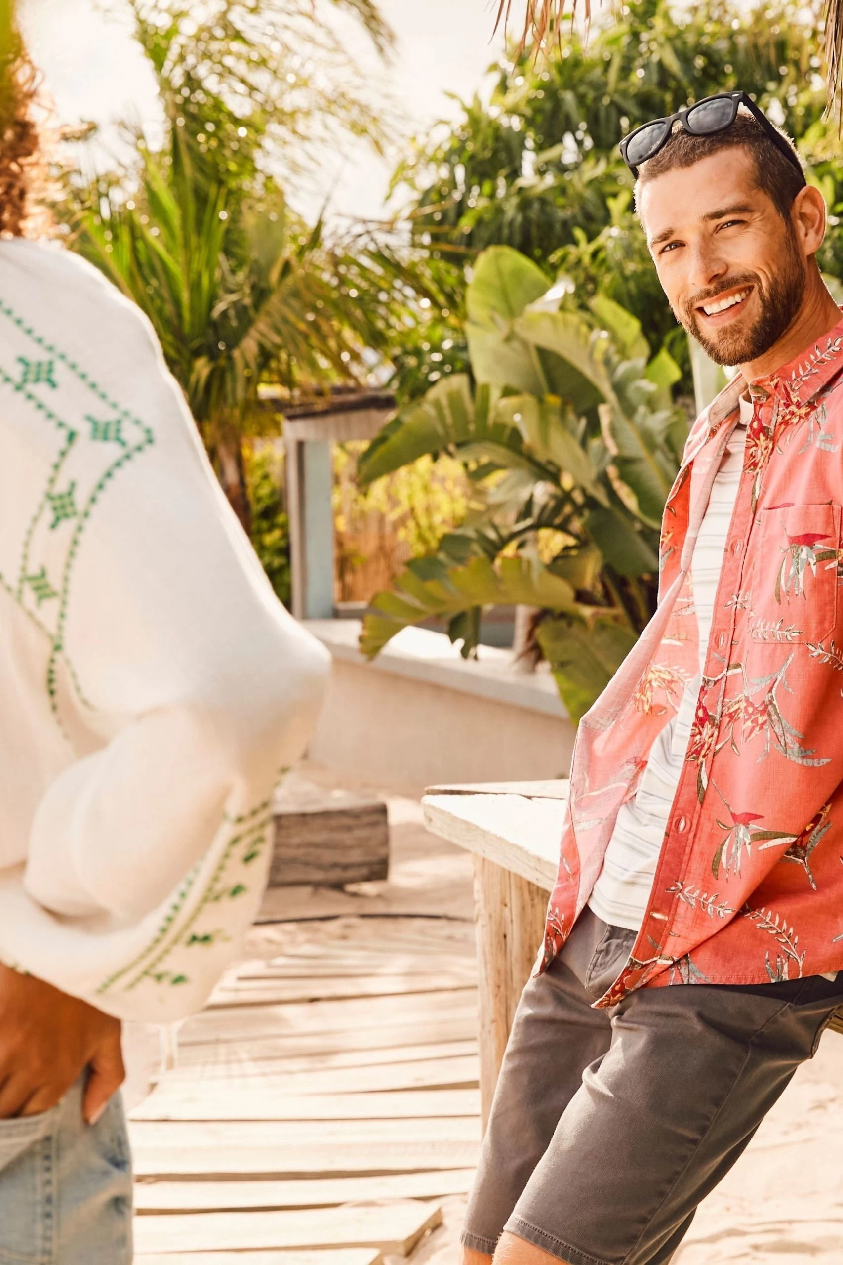 FatFace Pink Paradise Print Shirt 3 FatFace Pink Paradise Print Shirt - Image 3