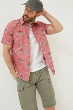 FatFace Pink Paradise Print Shirt 10 FatFace Pink Paradise Print Shirt -Fashion Clothing Store M90 794s4