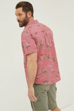 FatFace Pink Paradise Print Shirt 11 FatFace Pink Paradise Print Shirt -Fashion Clothing Store M90 794s5