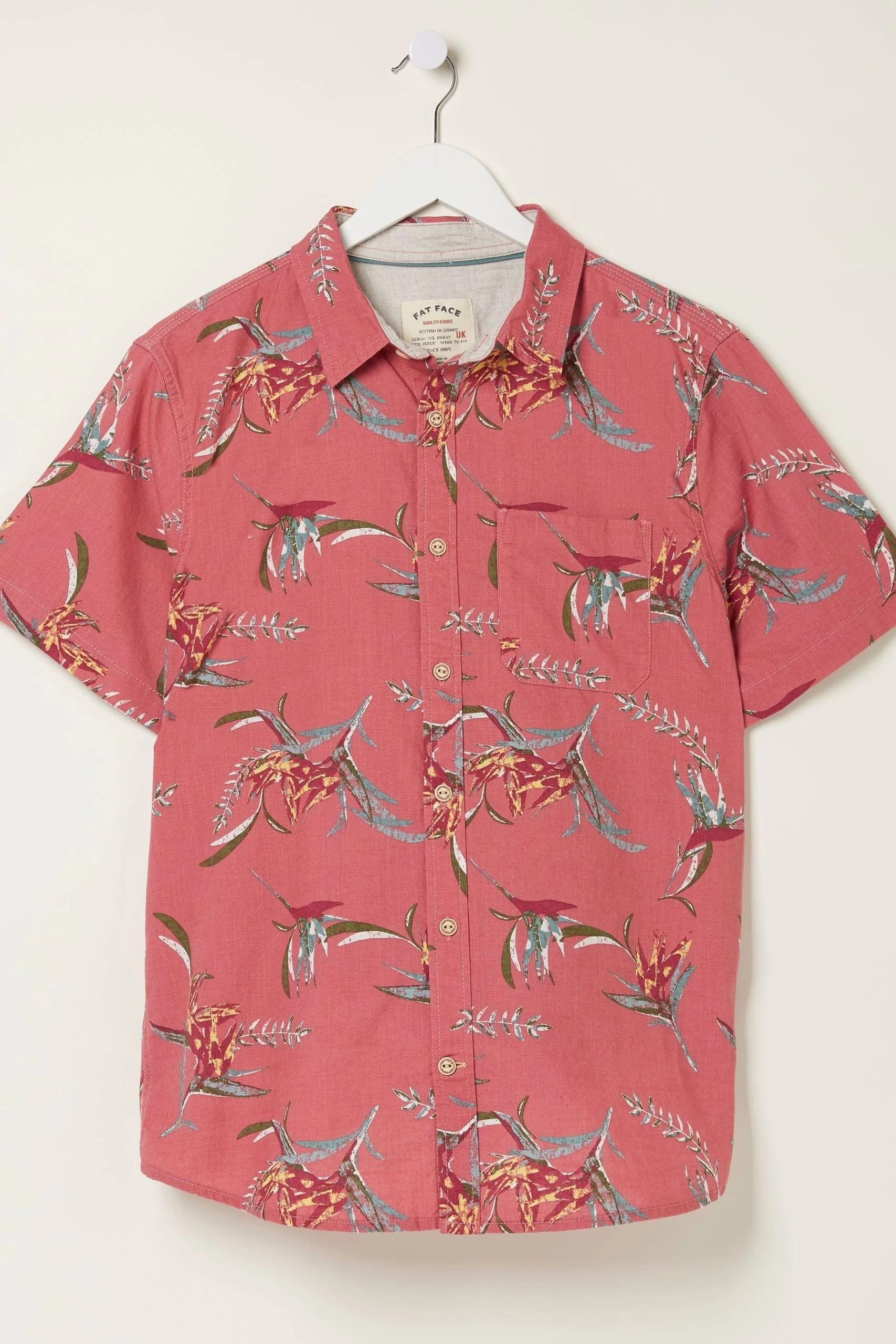 FatFace Pink Paradise Print Shirt 7 FatFace Pink Paradise Print Shirt - Image 7