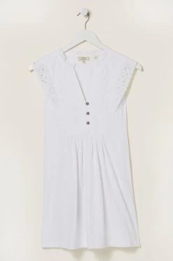 FatFace Jessica Embroidered Tunic Top -Fashion Clothing Store M91836s6