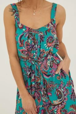 FatFace Green Annie Festival Floral Playsuit 10 FatFace Green Annie Festival Floral Playsuit -Fashion Clothing Store T49 092s5