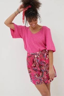 FatFace Pink Faye Festival Floral Shorts -Fashion Clothing Store T49 434s3