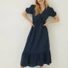 FatFace Vivvie Linen Midi Dress