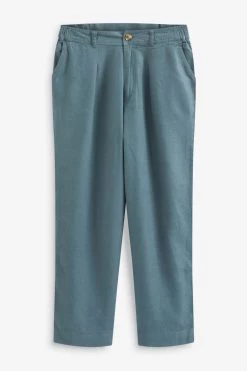 FatFace Blue Portloe Cropped Trousers -Fashion Clothing Store T49387s5