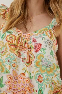 FatFace Natural Chase Paradise Floral Cami -Fashion Clothing Store T49417s4