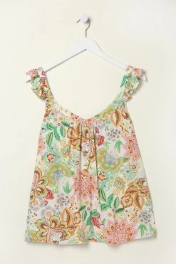FatFace Natural Chase Paradise Floral Cami -Fashion Clothing Store T49417s5