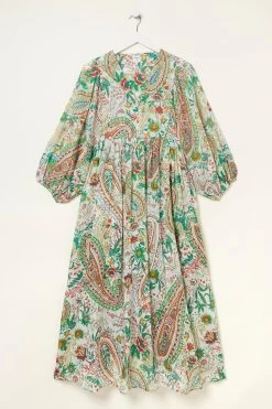 FatFace Natural Jocelyn Paisley Maxi Dress -Fashion Clothing Store T49476s5